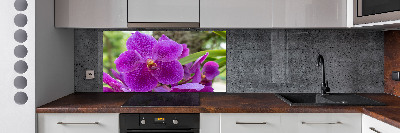 Panneau pour cuisine Fleur d'orchidée