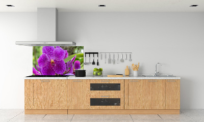 Panneau pour cuisine Fleur d'orchidée