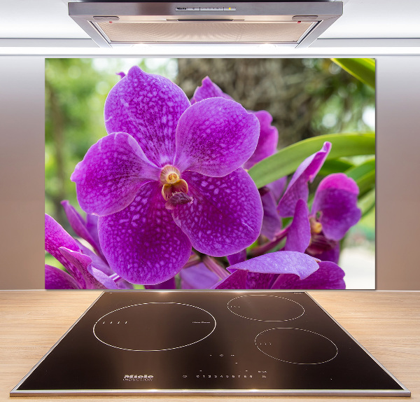 Panneau pour cuisine Fleur d'orchidée