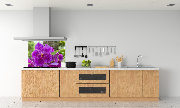 Panneau pour cuisine Fleur d'orchidée