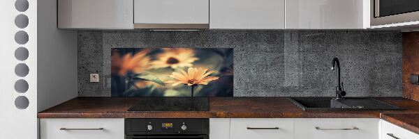 Crédence cuisine en verre trempé Fleur de printemps