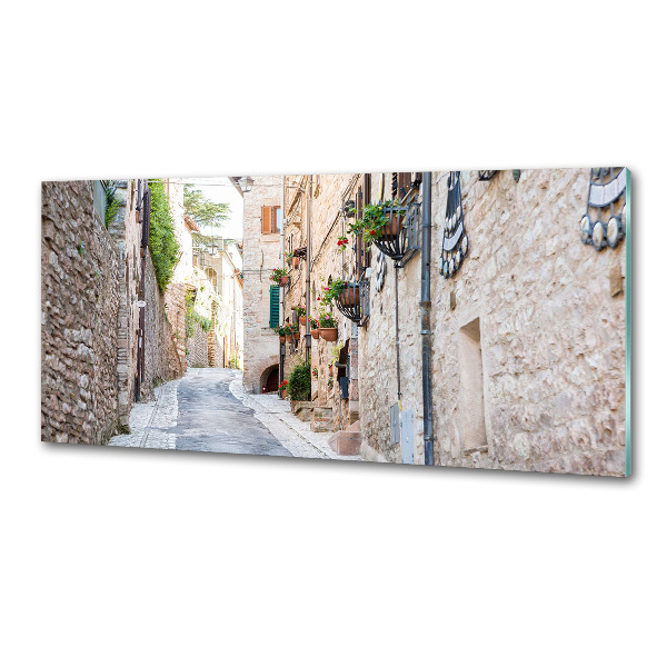 Crédence en verre avec motif Avenue de la ville