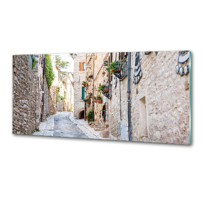 Crédence en verre avec motif Avenue de la ville