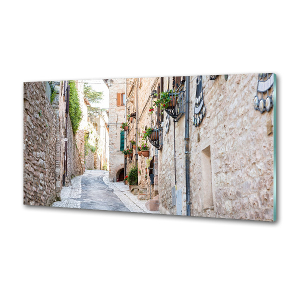 Crédence en verre avec motif Avenue de la ville