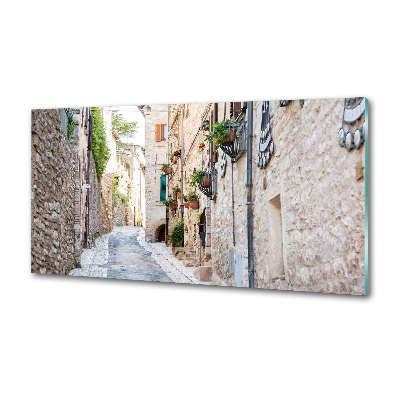 Crédence en verre avec motif Avenue de la ville