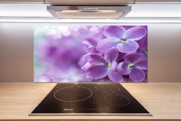 Crédence cuisine en verre Fleurs de lilas