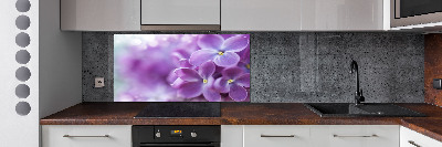 Crédence cuisine en verre Fleurs de lilas