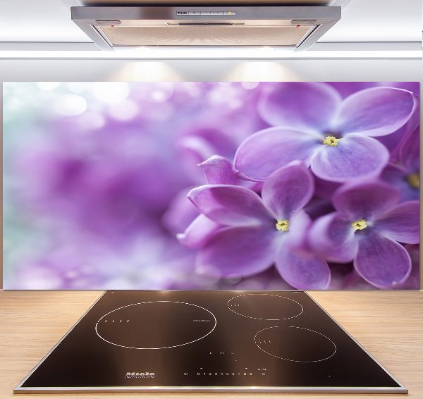 Crédence cuisine en verre Fleurs de lilas