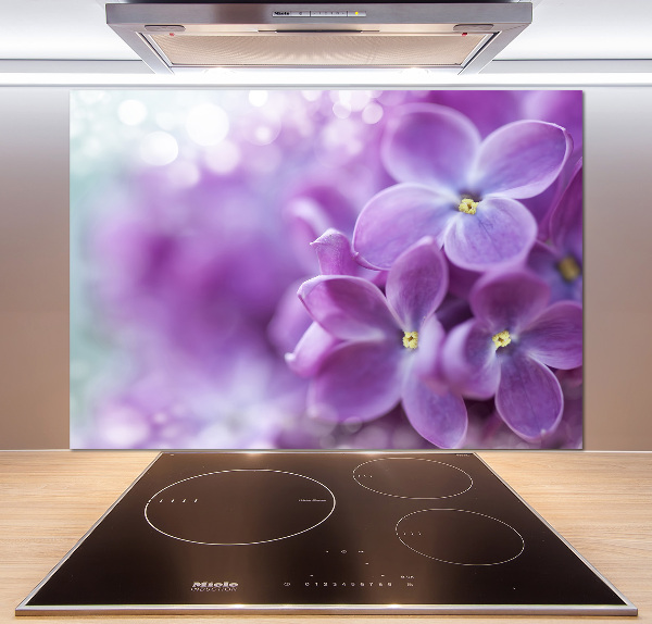 Crédence cuisine en verre Fleurs de lilas