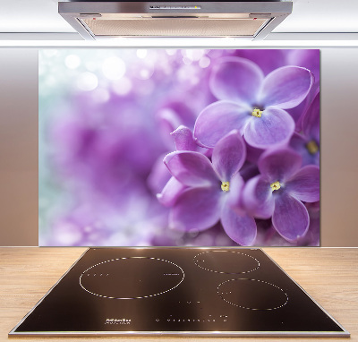 Crédence cuisine en verre Fleurs de lilas