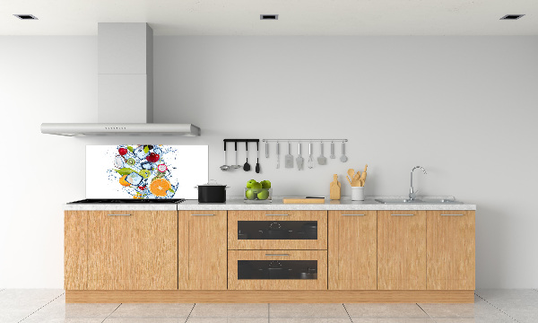 Crédence en verre cuisine Fruits et glace