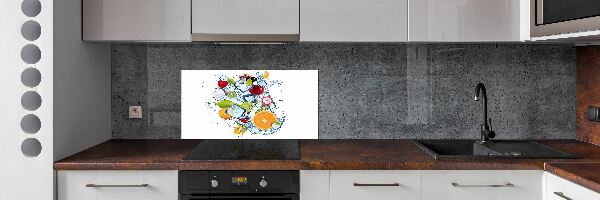Crédence en verre cuisine Fruits et glace