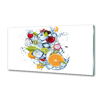 Crédence en verre cuisine Fruits et glace
