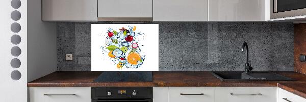 Crédence en verre cuisine Fruits et glace