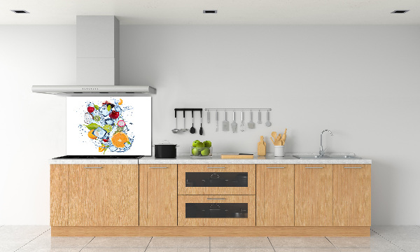 Crédence en verre cuisine Fruits et glace