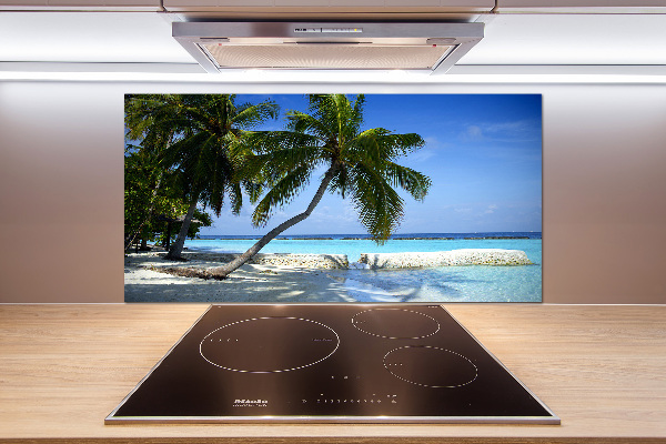 Crédence en verre avec motif Plage exotique