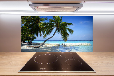 Crédence en verre avec motif Plage exotique