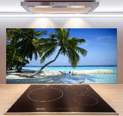 Crédence en verre avec motif Plage exotique