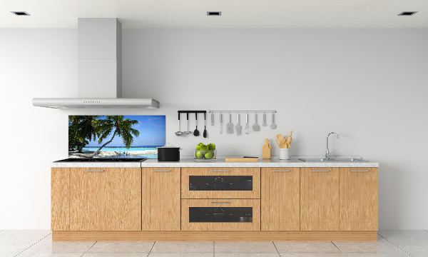 Crédence en verre avec motif Plage exotique