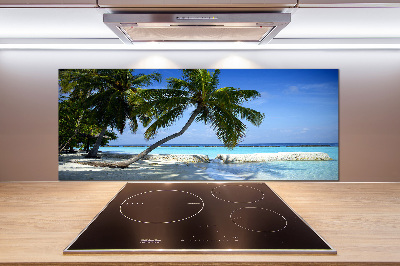 Crédence en verre avec motif Plage exotique