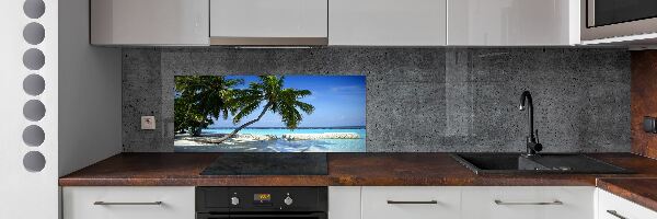 Crédence en verre avec motif Plage exotique