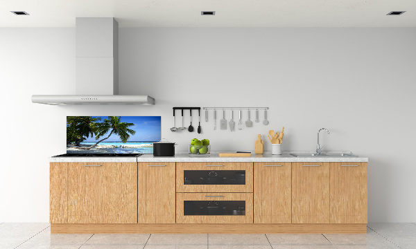 Crédence en verre avec motif Plage exotique