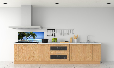 Crédence en verre avec motif Plage exotique