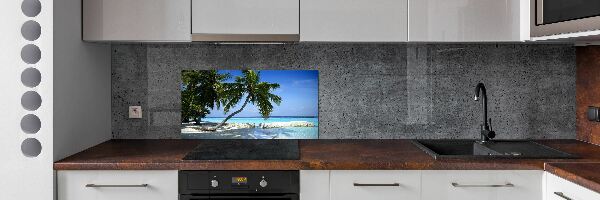 Crédence en verre avec motif Plage exotique