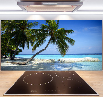 Crédence en verre avec motif Plage exotique