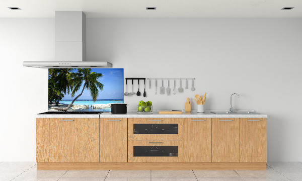 Crédence en verre avec motif Plage exotique
