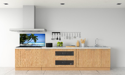 Crédence en verre avec motif Plage exotique