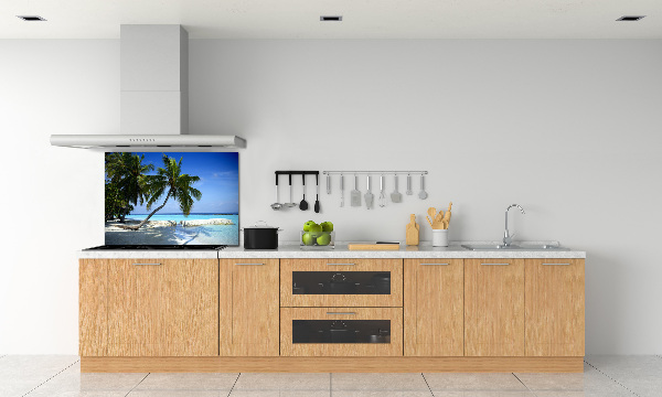 Crédence en verre avec motif Plage exotique