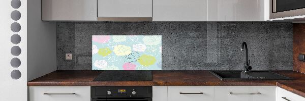 Crédence en verre trempé Roses