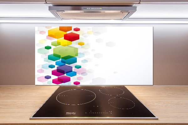 Panneau crédence cuisine Cubes colorés