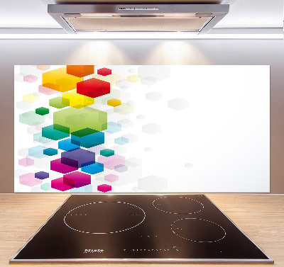 Panneau crédence cuisine Cubes colorés