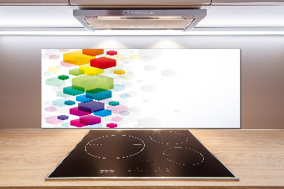 Panneau crédence cuisine Cubes colorés