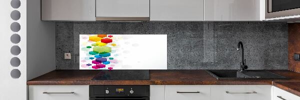 Panneau crédence cuisine Cubes colorés