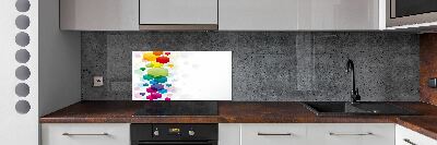 Panneau crédence cuisine Cubes colorés