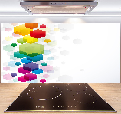 Panneau crédence cuisine Cubes colorés