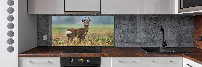 Crédence en verre avec motif Cerf