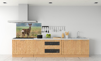 Crédence en verre avec motif Cerf