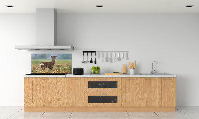 Crédence en verre avec motif Cerf