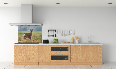 Crédence en verre avec motif Cerf