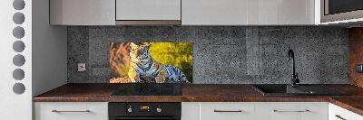 Crédence en verre trempé Portrait d'un tigre