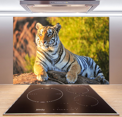 Crédence en verre trempé Portrait d'un tigre