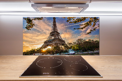 Crédence cuisine en verre Tour Eiffel