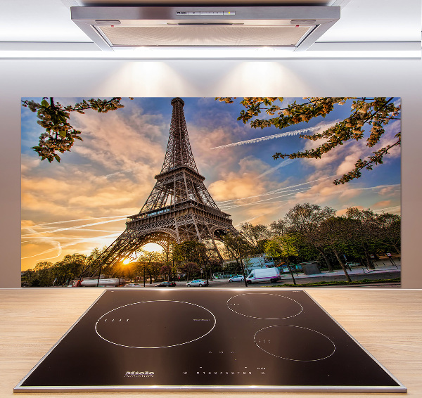 Crédence cuisine en verre Tour Eiffel
