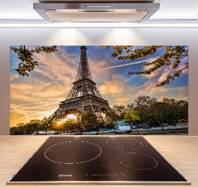 Crédence cuisine en verre Tour Eiffel