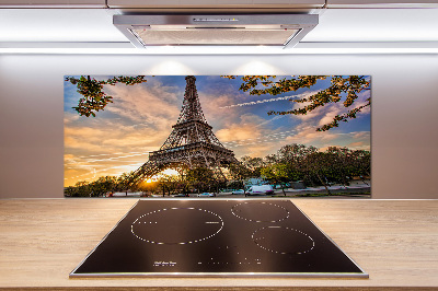 Crédence cuisine en verre Tour Eiffel