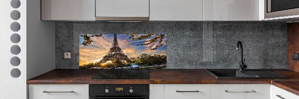 Crédence cuisine en verre Tour Eiffel